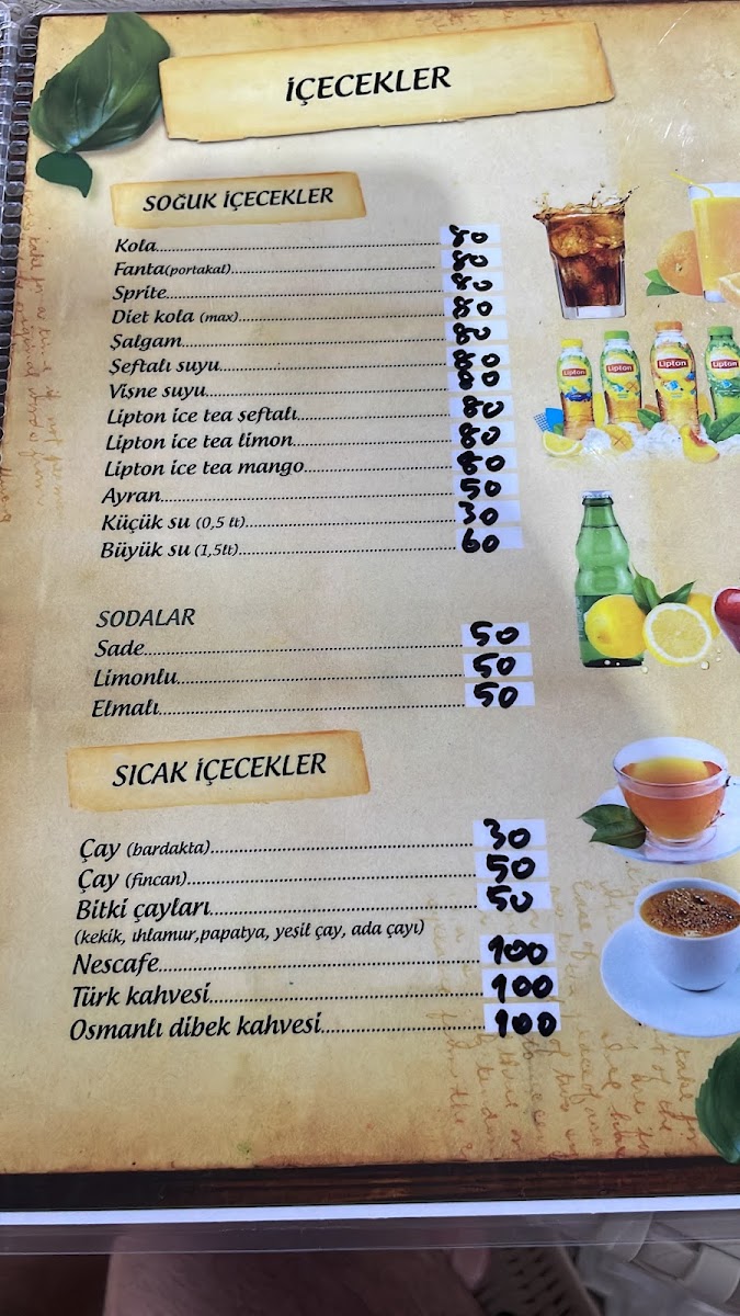 Menu Saklıkent Cihan'ın Yeri Alkolsüz Aile Restoranı & Vitamin Bar-2