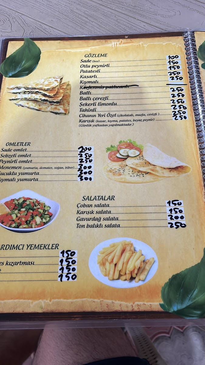 Menu Saklıkent Cihan'ın Yeri Alkolsüz Aile Restoranı & Vitamin Bar-3