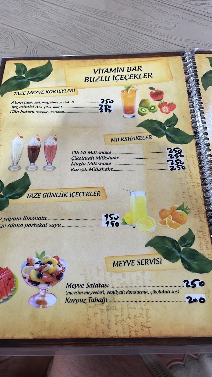 Menu Saklıkent Cihan'ın Yeri Alkolsüz Aile Restoranı & Vitamin Bar-4